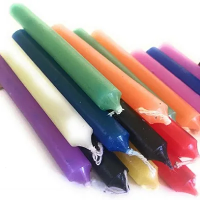 50G Big Size of Unscent Color Stick Taper Candle Supplier Church Candle Bulk Source Manufacturer