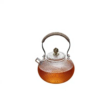 Electric Glass Teapot Household Steaming Boiling Japanese-Style Hammered-Glass Handle Water Boiler Tea Maker for Office