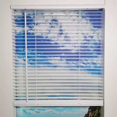 Cordless PVC Louvre Shades Venetian Windows Blinds and Shades
