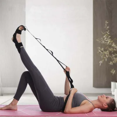 Free Sample Leg Stretcher Anlk Foot Yoga Belt and Calf Stretching Strap for Plantar Fasciitis
