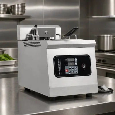 Lift-type Stainless Steel Commercial Deep Fryer 7L 14L Deep Fryer for French Fries Chicken Nuggets Elektrische Fritteuse