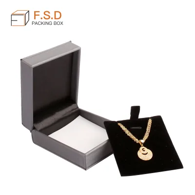 FSD Custom Pu Leather Rectangle Gift & Jewelry Box Embossed Logo Movable Inner Core for Valentine's Day Display