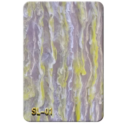 DIY 3mm Thick Acrylic Plate with Colorful Tree Wavy Water Organic Marble Pattern Special PMMA Mica Panel