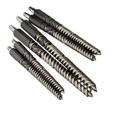 Bimetallic Extruder Screw Barrel 58-62 HRC Hardness 250-400mm Diameter for Plastic Film Agglomerator Extruder (Long Service