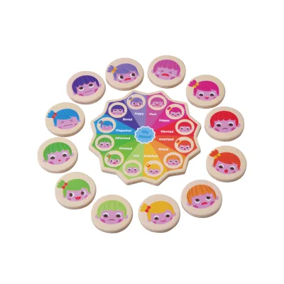 Educational Montessori Matching Brain Wooden Memory Game for Children Logic Thinking