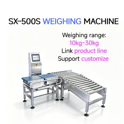 SX-500S Fully Automatic Checkweigher with Touchscreen Modular Design for Packaging Production Lines 220V 50/60Hz OEM ODM