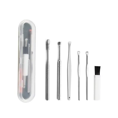 Wholesale Ear Pick Cleaning Set Ear Cleaner 6pcs With PP Box Ear Wax Remover