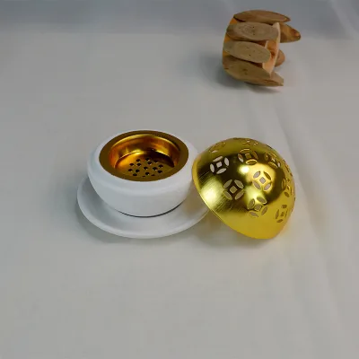 56H Middle East Gold Handheld Incense Burner Home Decorative Ornament Diffuser