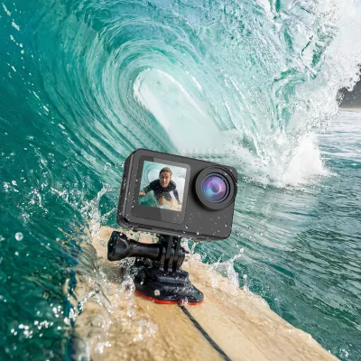 4k 60FPS Underwater Action Camera 33FT Waterproof Case WIFI+APP 1400mAh Battery 2.2inch Screen 256G Built-in Memory Remote