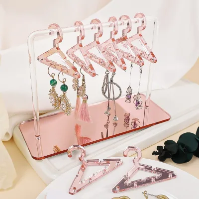 Modern Eco-Friendly Acrylic Hanging Earrings Rack Personalized Storage Display for Cross-Border Jewelry-Bracelets Chokers
