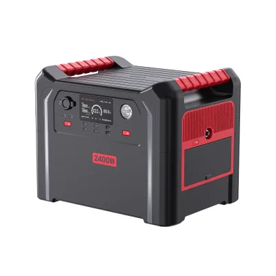 Outdoor Tooling Ups 230V 60Hz LiFePO4 UPS Function Solar Panel 2560Wh Battery Power Portable Power Station 2400W
