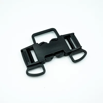Custom Black Multi-function Plastic Combination Buckle Wide Body with D Rings Adjuster for Tactical Backpack Harness