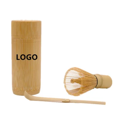 Natural Bamboo Chasen And Storage Tube Set Matcha Whisk Fine Curled Tines Traditional Japanese Tea Ceremony Whisk Case Chasen