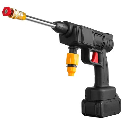 High-voltage Wireless Car Wash Gun Household Portable Car Wash Water Gun Rechargeable High-power Lithium Battery Car Washer