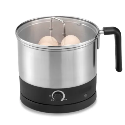 1.5L Large Stainless Steel Electric Kettle for Car 12V/24V Car Heating Soup Kettle Auto Electronics Product