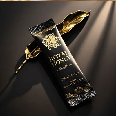 Custom 10g 12g Royal Honey Bag With Spout Mylar Sachets Heat Seal Aluminum Foil Beverage Drink Plastic Pillow Pouch Packaging