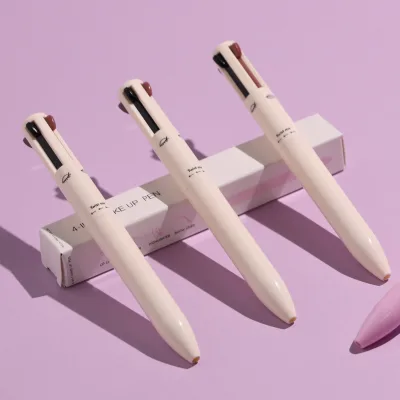 Private Label New Fashion 4 in 1 Multi-Functional Makeup Pen Portable Long Lasting Liquid Eye Liner Pen