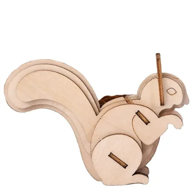 High Quality 3d Wooden Puzzle Toy Education Toy Shape Puzzle Custom Jigsaw 3d Laser Cut Wooden Animal Puzzles