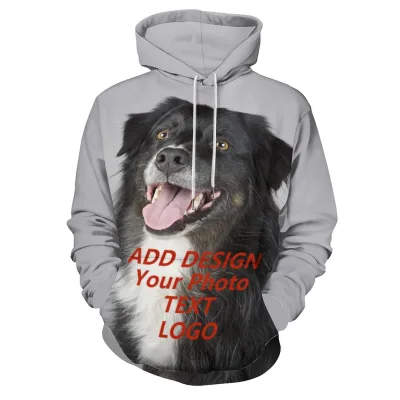 Blank Polyester Cotton Heavyweight Custom Sweatshirt Oversized Hoodie With Your logo Design Print