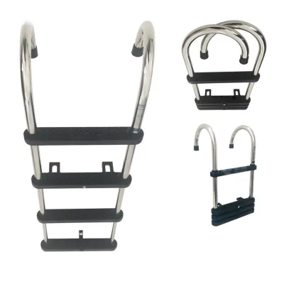 High Quality Marine Yacht Stainless Steel 304 Boat Side Ladder Marine Hanging Ladder Launching Ladder Marine Accessories