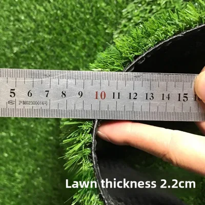 Thickened Pastoral Style Plastic Artificial Turf Green Spaces Grass Mat for Kindergarten Rooftop Landscaping Fake Grass Carpet
