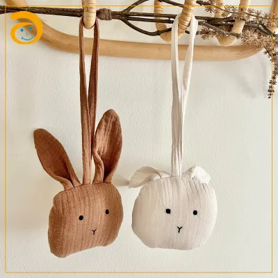 New Arrival Hanging Newborn Scarf Feeding Saliva Towel Muslin Cloth Boy Girl Shower Baby Infant Gifts Cotton Bib