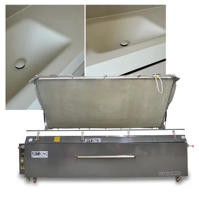 BYTCNC Solid Surface Vacuum Press Thermoforming Machine with Heat Oven Corian Thermo Vacuum Membrane Press Machine