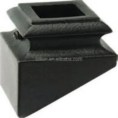 Iron Shoe Cast Iron Tube Studs & Heat Treated Steel Collars-Fence Hardware Easily Assembled Garden Fence Components