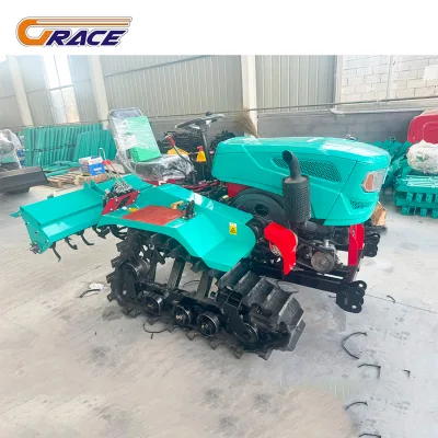 CE 25hp 35 Hp 50 Hp 60hp Telecontrol Remote Control Rubber Tracks Garden Tractor Agricultural Chinese Mini Crawler Tractor