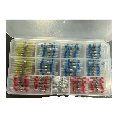 DEEM 120pcs PE Heat Shrink Low Voltage 1 KV Insulator Solder Sleeve Wire Splices Self Solder Seal Butt Connectors