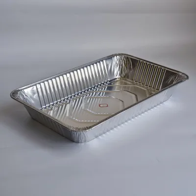 Allwin Aluminum Disposable Food Grade Half Size Shallow Frying Foil Pan Rectangle Foil Lid Baking Pan