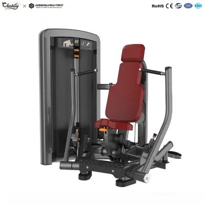 Seated Chest Press Machine 80kg Weight Stack Heavy Duty Gym Strength Training Equipment for Bodybuilding Fitness Center
