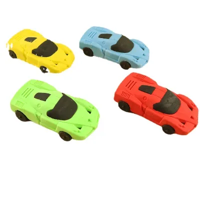 Cartoon Car Shape 3D Promotional Eraser Rubber & TPR Cute Car Pattern Idea