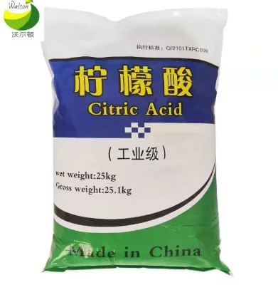 High Purity Citric Acid Monohydrate Food Grade Acidifier E330 99.5% Min for Beverage Food Processing 25kg Woven Bag