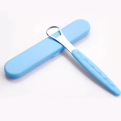 Pure Copper Tongue Scraper, Superior Quality Oral Care Products Tongue Cleaner Copper Ayurvedic Tongue Cleaner for Dental Care