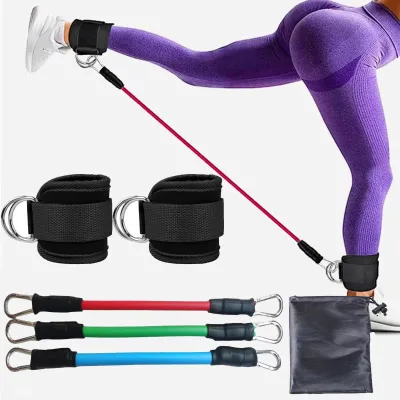 FDFIT Ankle Resistance Bands With Cuffs, Ankle Bands for Working Out, Ankle Resistance Band for Leg, Booty Workout Equipment