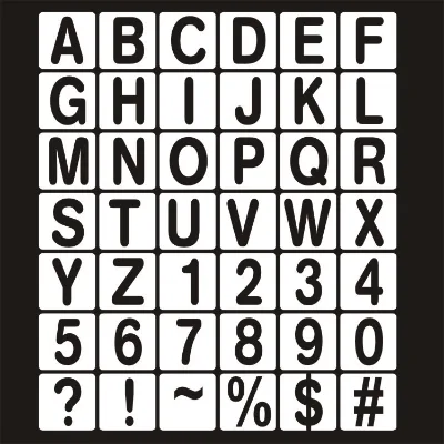 Hot Selling Creative DIY Hollow Letter and Number Templates for Children's Graffiti Customized