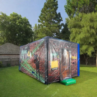 Commercial Inflatable Laser Tent Interactive Play System Game Arena Warp Speed Arena GZAIRFUN X-180 PVC Easy Setup