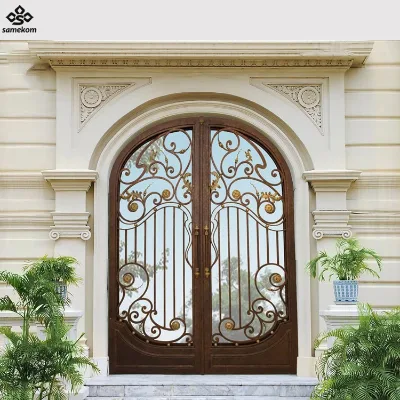 New Outdoor Double Door Waterproof Villa Gate Design Safe and Not Easy to Rust