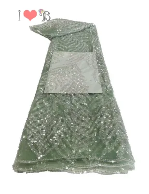 Sequin Mesh Fabric Sequin Beaded Lace Wedding Lace Fabric Fancy Embroidery Sequins Lace Fabric