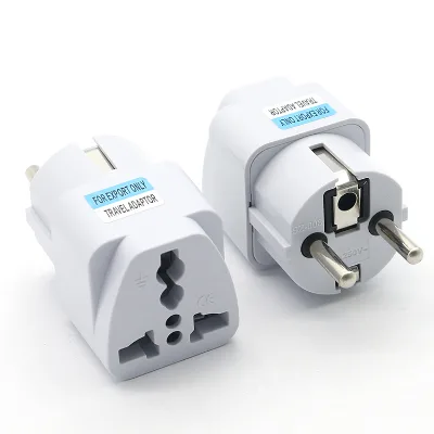 10A 250V World to EU European Travel Adapter Plug to Germany Korea European Adapter Plug Multi Plug Adapter