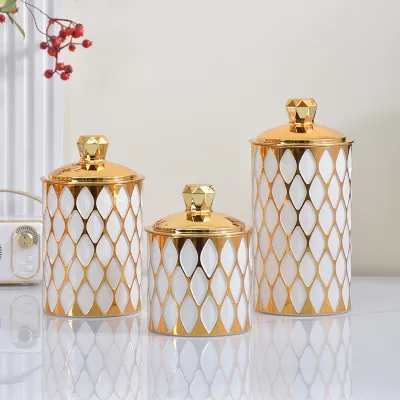 Elegant Gold Plastic Lidded Candy Jar Transparent Apothecary Style Storage Jar for Wedding Shower Party Supplies