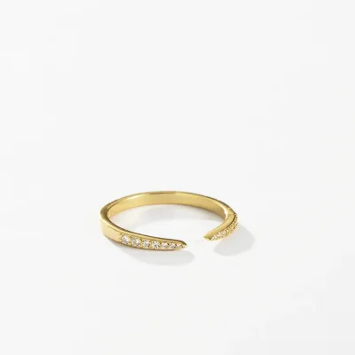 SC Hot Selling Fashion Designed Gold Plated 925 Sterling Silver Rings Shiny Zirconia Adjustable Rings Exquisite Stackable Rings