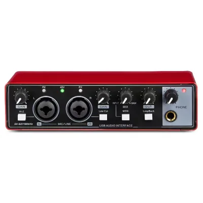 Usb External Guitar Instrum Sound Card GAX-MD22 Recording Microphone Sound Card Band Dubbing Live Equipment Dedicated
