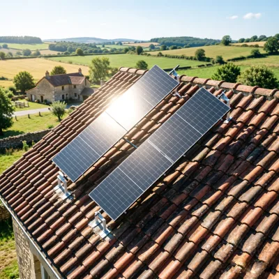 Smart WiFi Controlled Solar Tracker for Slope Roof Easy Installation PV Module Mounting System for Off Grid Solar Solution