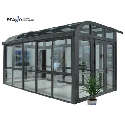 Customized Sunroom Free Standing Extension Aluminum Alloy Good Quality Glass House 4 Season Winter Garden Conservatory