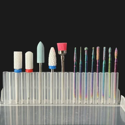 Professional Tungsten Steel Diamond Nail Drill Bits High Quality Ceramic Alloy 10-Piece Nail Drill Bit Set for Nail Salon
