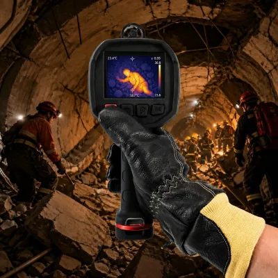 Gas Detection Thermal Camera MF500 384x288 IR CO O2 CH4 H2S 1-4 Channel Firefighting Laser Range IP67 1100g Portable Rescue