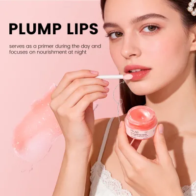 Private Label Non Oily Premium Over Night Lip Care Dead Skin Remove Pdrn Collagen Tallow Sleep Moisturizing Lip Mask