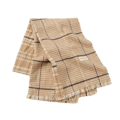 Women's High-End Cross-Border Plaid Printed Cashmere Scarf Autumn and Winter All-Match Warm Neck Thickened Long Square Style